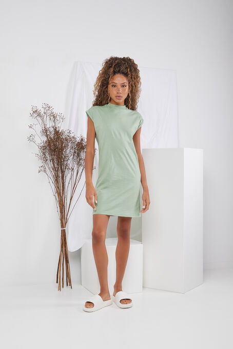 Ladies Turtle Extended Shoulder Dress - Build Your Brand