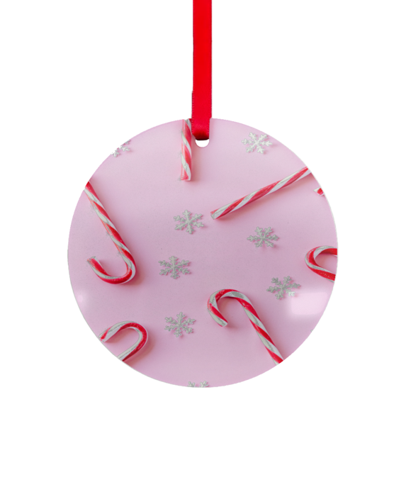 Aluminium Round Ornament - Single Sided